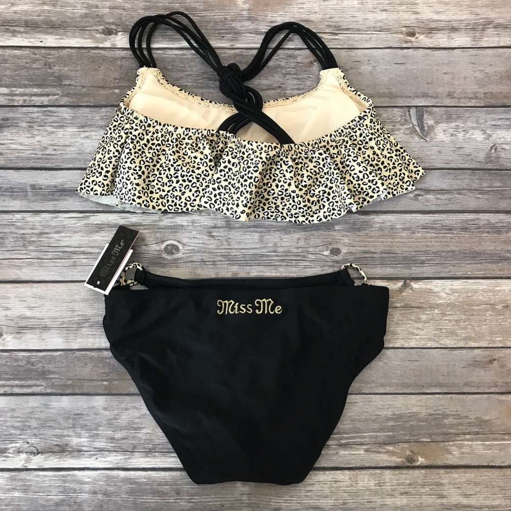 New Miss Me Super Nova Cheetah Print Bikini - Picture 7 of 8